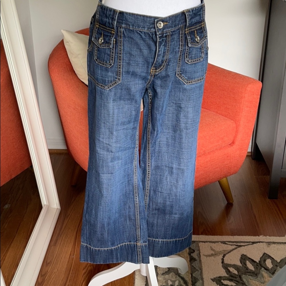 Banana Republic Wide Leg Crop Jeans